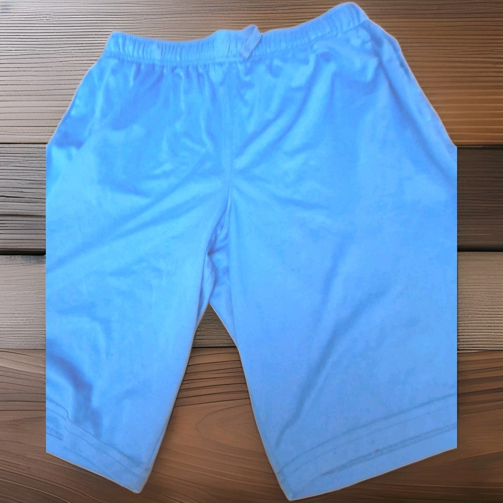 Athletic  Mens 18 Aqua Gym Shorts  26" Drawstring Waist  2pockets 8 Inseam 118